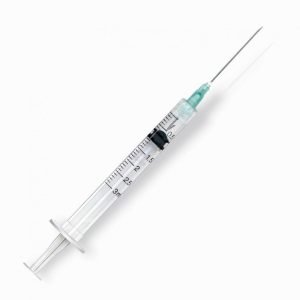 10 (TEN) 23G x 1" 3ml Syringe with Needle