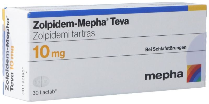 Zolpidem 10mg 30 tablets